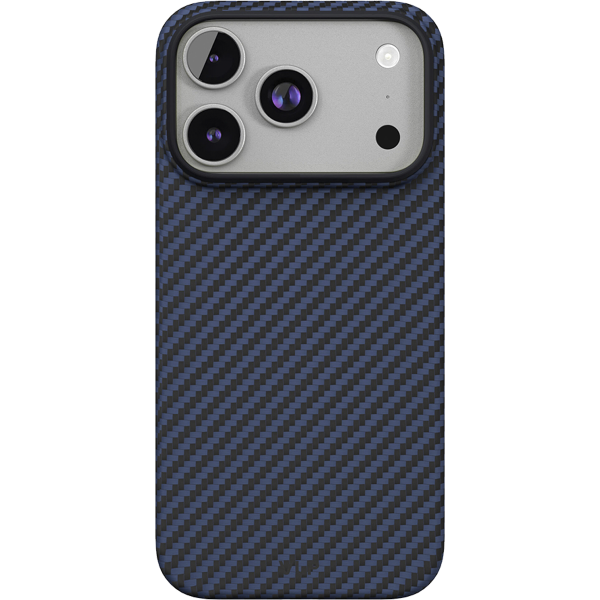 Изображение товара Чехол-крышка VLP Kevlar Case with MagSafe для iPhone 17 Pro, кевлар, темно-синий